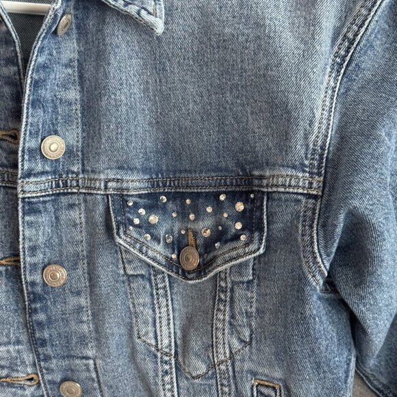 Silver Jeans - 90s Trucker Jacket - Indigo Denim - Size XS - Picture 3 of 5